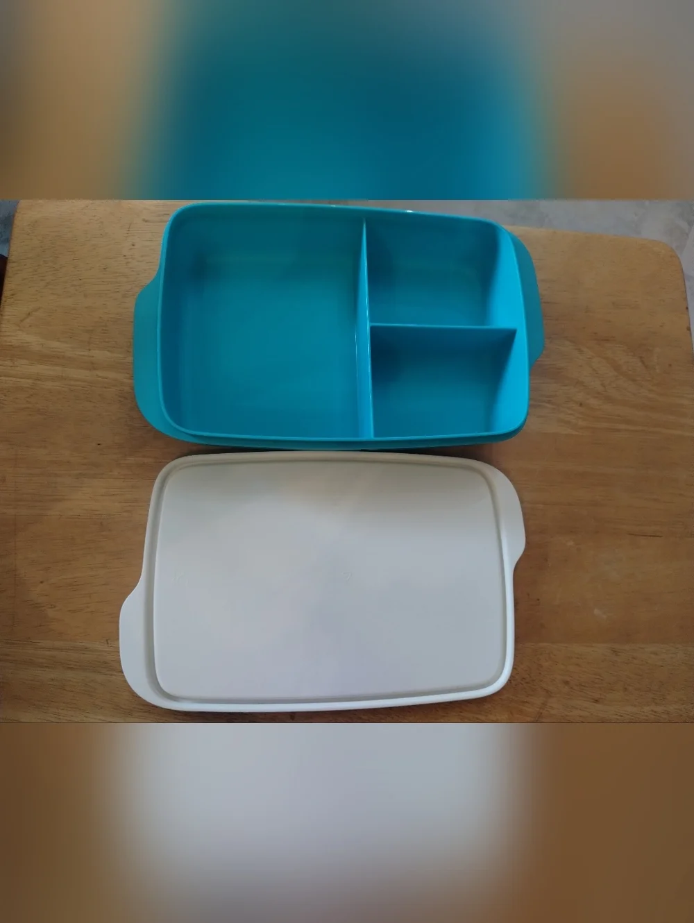 New Tupperware Large Lunch-It Container Divided Meal Prep Bento Box w/ Lid